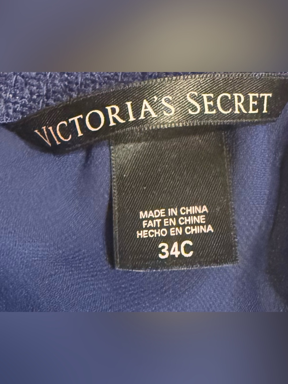 Victoria's Secret Navy Lace & Chiffon Babydoll Chemise - Picture 5 of 5